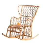 Vente en gros d'usine au Vietnam de luxe chaise berçante en rotin chaise de loisirs design moderne pour l'extérieur salon chambre à coucher salle à manger