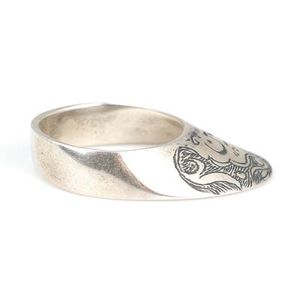 Men's 925 Sterling Silver Cluster <b>Ring</b> Yasin <b>Name</b> Engraved with Zircon Stone Platinum Bezel Setting for Religious Gifts - Product Image 3
