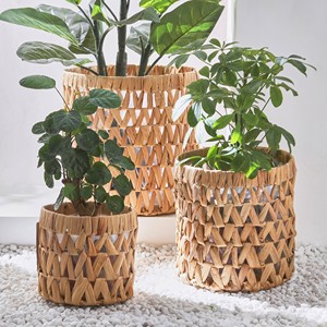 Jardinières écologiques en jacinthe d'eau, prix le plus bas, panier porte-plantes, pot à plantes tissé à la main - Product Image 3
