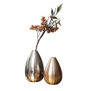 Jarrón y Macetas de Flores de Metal Dorado de Calidad Deluxe, Hechos a Mano, Exhibición Floral de Hierro, Decoración de Mesa Auxiliar, Jarrón de Flores para Bodas - Product Image 3