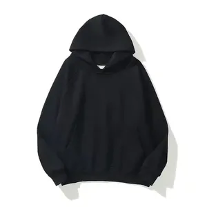 Sudadera con Capucha Extra Grande para Hombre, Color Sólido, Informal, de Algodón, Felpa Francesa, con Bolsillo Delantero, para Otoño 2027 - Product Image 5