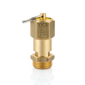 วาล์วนิรภัยทองเหลืองแบบปิดผนึกขนาด 1/2 นิ้ว 8 บาร์ ได้รับการรับรองมาตรฐาน CE - วาล์วระบายแรงดันแบบปิดผนึก - วัสดุทองเหลือง - Product Image 1