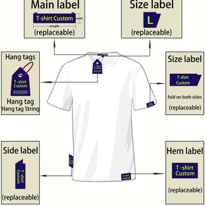 T-shirts 100% coton de haute qualité pour hommes, manches courtes, anti-rides, motif uni, couleurs personnalisées, service OEM, vente en gros - Product Image 3