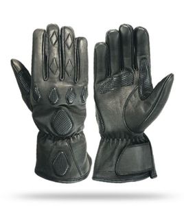Guantes de moto de carreras de cuero de vaca de excelente calidad pantalla táctil gris Compatible con equipo de carreras de motos - Product Image 6