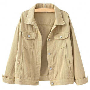 Chaquetas de Mezclilla para Mujer, Alta Calidad, Venta al por Mayor, Chaqueta de Mezclilla Lavada al Ácido, Estilo Holgado, Diseño de Mezclilla para Uso Diario - Product Image 4