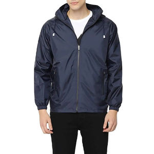 Veste coupe-vent pour homme de haute qualité avec logo personnalisé, en toile, softshell, col montant, imperméable, vêtements d'extérieur - Product Image 1