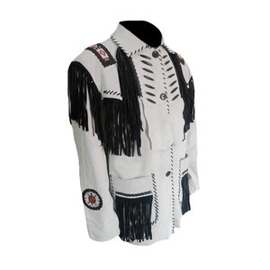 Chaqueta Vaquera de Cuero Genuino para Hombre con Costuras Resistentes, Cuello Alto, Impermeable y Transpirable para Uso en Exteriores en Invierno - Product Image 3