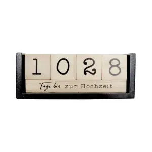 Calendario de Cuenta Regresiva de Escritorio de Madera, Multiusos, Magnético, para Mesa o Pared, con Impresión para Exhibición - Product Image 3