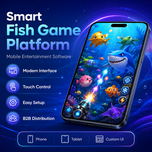 แพลตฟอร์มเกม Luckyone Games Smart Fish Game ซอฟต์แวร์ความบันเทิงบนมือถือ ควบคุมด้วยระบบสัมผัส หน้าจอสว่างสดใส ดีไซน์ทันสมัย ติดตั้งง่าย รองรับธุรกิจแบบ B2B - Product Image 1