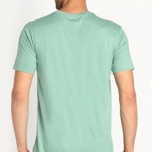 T-shirts pour hommes tendance, unis, service OEM – 100 % coton, séchage rapide, respirants, écologiques, faible MOQ, tissu de haute qualité - Product Image 4