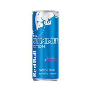 Pour Red Bull Summer Edition 250ml Boisson énergisante carbonatée sans sucre à faible teneur en glucides Ingrédient primaire Emballage en vrac Export Rouge - Product Image 3