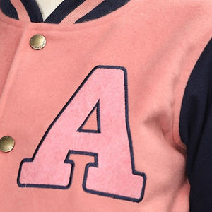 <b>Factory</b> Manufacturer Custom Logo Embroidered Letterman Jackets for Women Plus Size Breathable Baseball Jackets - Product Image 5