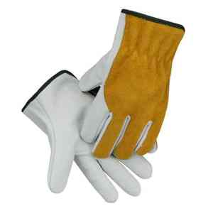 Gants de conduite en cuir fendu de vache Heavy Duty Prix de gros Travail de sécurité Couleur personnalisée Vente en ligne Gants de conduite en cuir - Product Image 4
