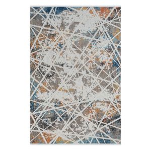 Konfor 8606 Tapis en polyester coloré tissé à la main Design inspiré du cachemire - Product Image 4
