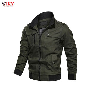 . Blouson aviateur homme léger tissu respirant fermeture à glissière complète sur le devant parfait pour les vêtements décontractés et les aventures en plein air - Product Image 3