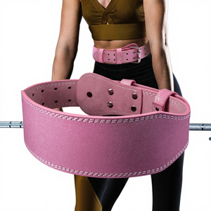 Ceinture de musculation en cuir personnalisée avec logo pour femme, fitness, powerlifting, musculation - Légère et facile à porter - Product Image 6