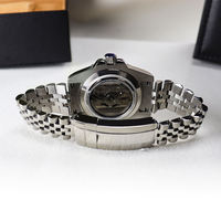 Montre mécanique pour homme de haute qualité fabriquée en Chine, vente directe d'usine GMT, luminescente, étanche 3 bars, mouvement automatique NH34