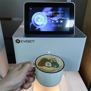 Imprimante à café automatique EVEBOT EB-FC1, impression 3D couleur intégrale, machine d'impression à jet d'encre alimentaire pour café, bière, gâteau, WiFi, encre comestible incluse - Product Image 4