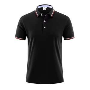 Meilleur prix pour hommes élégant anti-rides à manches courtes pour T-Shirt uniforme couleur unie unisexe polos d'entreprise 100% coton - Product Image 3