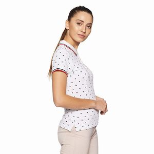 Polos de ropa informal para mujer de nuevo estilo, polos transpirables de manga corta de algodón 100% de alta calidad con logotipo personalizado - Product Image 5