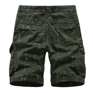 Short cargo pour homme coupe ample pour homme short cargo de haute qualité en coton noir multi-poches pour homme - Product Image 3