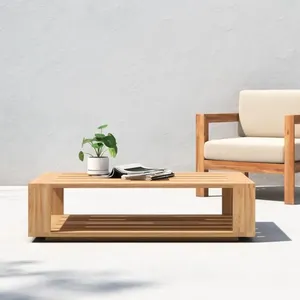 teak coffee tables garden outdoor Furniture design Japanese Kobe - garden furniture made in Indonesia
