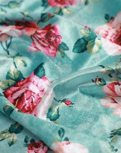 Elegant Lightweight Printed Velvet <b>Fabric</b> for Boys' Dresses Curtains Upholstery Bags Covers and Jeans Available in Various Color - Product Image 6