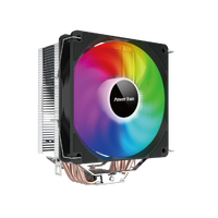 Ventilateur de refroidissement CPU à roulement fluide 4 broches à prix de gros d'usine pour boîtier d'ordinateur, LED RVB, faible bruit, PC de jeu Intel pour