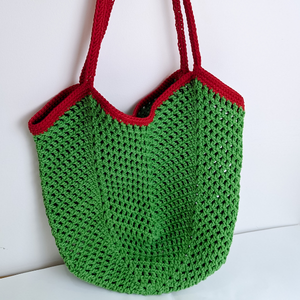 JNC-Sac en crochet en macramé fait à la main avec fermeture à glissière unisexe en forme de demi-lune pour les achats quotidiens, les voyages en plein air, les aventures du marché - Product Image 1
