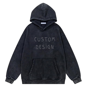 Sweat-shirt à capuche vintage délavé pour homme, coupe oversize, qualité supérieure, en molleton 100 % coton, imperméable, respirant et à séchage rapide - Product Image 6