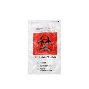 Customized Red Yellow Autoclave Plastic Biohazard Garbage Bag Medical Waste Bag for hospital clinic