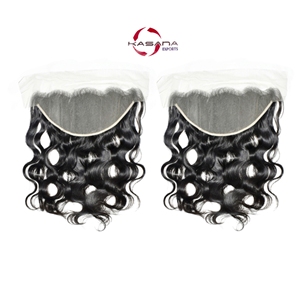Extensions de cheveux humains vierges Remy indiens, double trame, alignées sur la cuticule, 13*6, avec bonnet en dentelle intégrale, vente en gros - Product Image 1