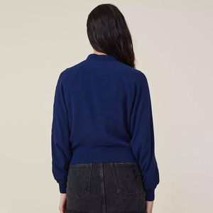 Chaqueta Bomber para Mujer, Talla Grande, Cuello Alto, Cremallera, Mangas Largas, Acolchada de Algodón, Impermeable, Ecológica, Transpirable y Personalizable - Product Image 2