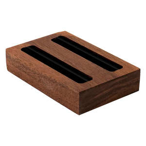 Caja de anillo giratorio de nogal negro personalizable, pantalla elegante de madera maciza para compromiso, propuesta de boda, regalo de confesión - Product Image 2
