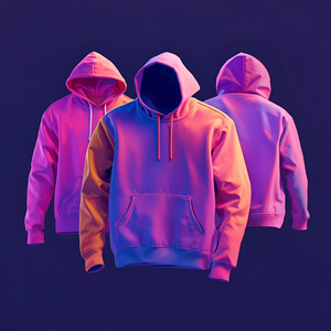 เสื้อฮู้ดผ้าฟลีซสำหรับทุกเพศเสื้อฮู้ดผ้าคอตตอนพิมพ์แบบกำหนดเอง - Product Image 4