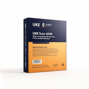 Panneau solaire monocristallin demi-cellule UKE Solar 600W de type N, certifié TUV, emballé sur palette - Product Image 2