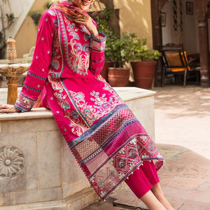 Colección de 3 piezas para mujer, traje de 3 piezas con costuras para césped, ropa india y paquistaní, verano, 2023 - Product Image 4