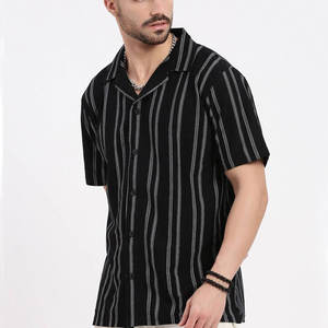 2026 New Arrival Custom <b>Men</b> <b>Cuban</b> Collar Casual <b>Shirts</b> Polyester Material Made <b>Men</b> <b>Cuban</b> Collar <b>Shirts</b> - Product Image 3
