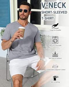 Camiseta cómoda para hombre de manga corta diseñada para marca privada personalizada y distribución al por mayor a granel - Product Image 3