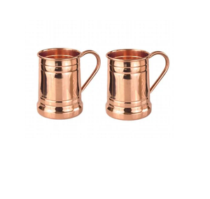 AANJU <b>Handmade</b> 100% Pure Copper Moscow Mule <b>Mug</b> 500ml Capacity Copper Finish Home Hotel Restaurant Microwave Safe High Quality - Product Image 2
