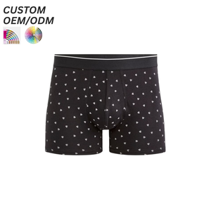 กางเกงชั้นในบ็อกเซอร์ชาย ผ้าฝ้าย ยืดหยุ่น ระบายอากาศดี เป็นมิตรกับสิ่งแวดล้อม สวมใส่สบายทุกวัน รับผลิตตามแบบ OEM ODM ขายส่ง - Product Image 4