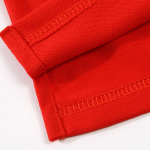 100% coton couleur unie polo décontracté à manches courtes revers hommes chemise mode vêtements polo - Product Image 4