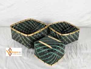 Vitrapro – panier de rangement en bambou pour linge de fruits, vêtements artisanaux naturels pour la maison, nouvel arrivage 2023 - Product Image 4