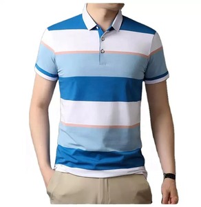 100% algodón orgánico personalizado para hombres para Polos verano sólido de alta calidad transpirable ropa informal bordado Logo suave Piqué camiseta - Product Image 1