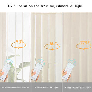 Stores décoratifs de style moderne pour fenêtres de rêve lamelles verticales vénitiennes en tissu pour stores verticaux - Product Image 4