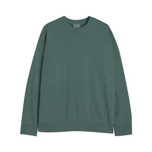 เสื้อฮู้ดผ้าฝ้ายกันหนาวสำหรับผู้หญิงเสื้อสเวตเตอร์รุ่น400กรัมคอกลมสีพื้นสำหรับฤดูหนาว - Product Image 3