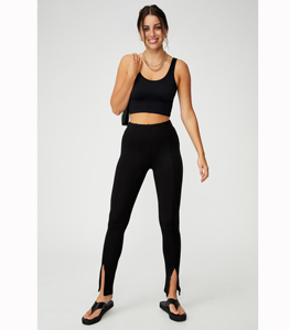 Pantalones de moda para mujer, mallas de estilo de alta calidad, diseño personalizado con cremallera frontal inferior con material suave y flexible - Product Image 2
