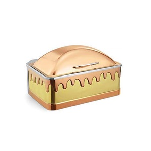 Conception martelée chauffe-plats couvercle couvercle équipement alimentaire Durable luxe fiançailles fête service de restauration chauffe-plats - Product Image 4