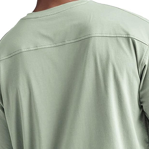 T-shirts en coton tricoté épais à col rond pour hommes, imprimés sur mesure, grandes tailles, manches courtes, haute qualité, respirants, écologiques, séchage rapide - Product Image 3