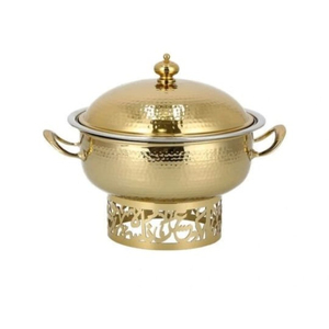 Made of Metal Round <b>Food</b> Warmer Casserole Equipment Home Decoration <b>Food</b> Warmer Chaffing Dishes for Hotel Supplies - Product Image 3